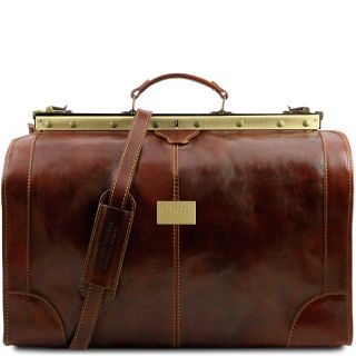 Tuscany Leather MADRID Large Gladstone Leather Travel Bag TL1022 by Tuscany Leather
