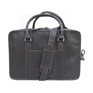 Prime Hide Black Label Brown Blaze Leather Business Briefcase Bag 1265BZ by Primehide color Brown