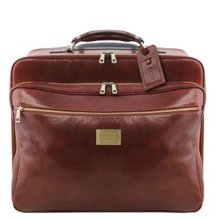 Tuscany Leather Two Wheeled Leather Pilot Case TL141888-main by Tuscany Leather