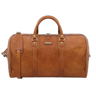 Tuscany Leather Oslo Leather Holdall Duffle Bag - Weekender Bag TL141913-main by Tuscany Leather