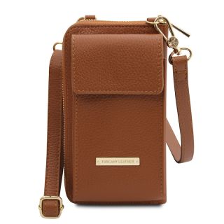 Tuscany Leather Leather Wallet With Strap - CrossBody Bag TL142323-main by Tuscany Leather