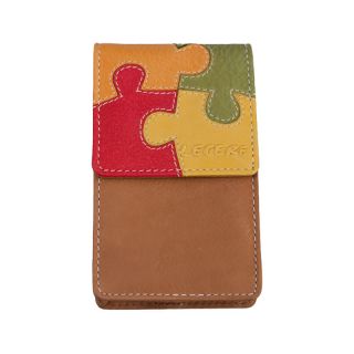 Lecerf Soft Leather Phone Case - Wallet 2390-pz-multi by Lecerf color Tan