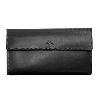 Tony Perotti Italian Black Leather Purse 20 Card Slots TP-2966-BLK by Tony Perotti color Black