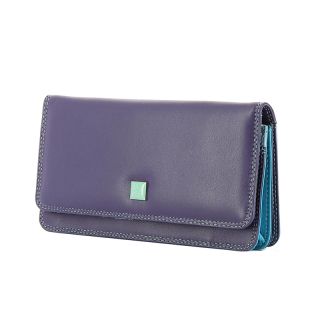 DUDU Colorful Collection Canarie Ladies Multi colour Purple Leather Purse 534-1162-32 by Dudu color Purple