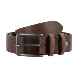 Dudu Men's Vintage Style Brown Italian Leather Belt 580-1571-59 by Dudu color Brown