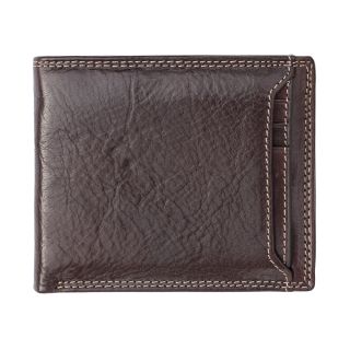 Wombat Artisan Luxury Italian Brown Leather Wallet With a Poppered Section wombat-wallet-6162 by Wombat color Dark Brown
