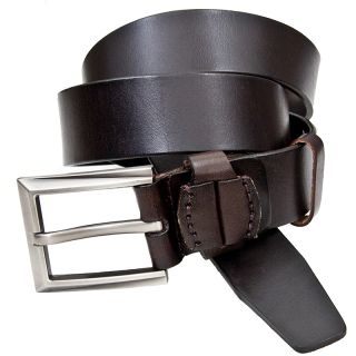 Wombat Artisan Range Mens Thick Dark Brown Leather Belt - 63 womb-belt-63 by Wombat