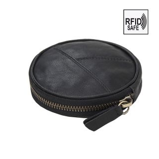 Prime Hide Crumble Zip Around Soft Leather Coin Purse RFID 6501-main by Primehide