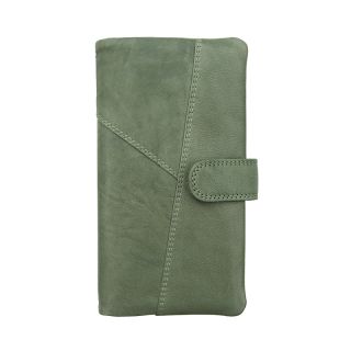 Prime Hide Crumble Large Leather Purse Wallet RFID Blocking 6503 by Primehide