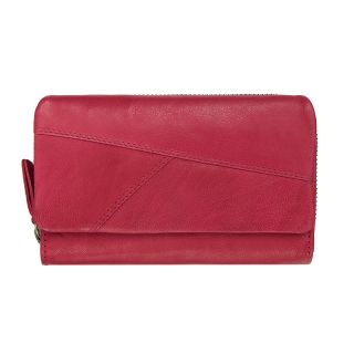 Prime Hide Crumble Trifold Flapover Soft Leather Purse RFID Blocking 6505-main by Primehide