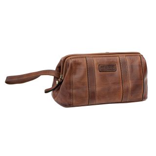 Prime Hide Ridgeback Leather Toiletry Wash Bag 680-RB by Primehide