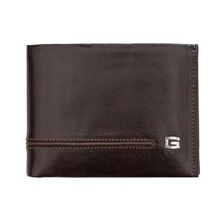 Giudi Luxury Designer Dark Brown Italian Leather Wallet Giudi-7003-brown by Giudi color Dark Brown