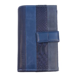Lecerf Ladies Leather Purse-Wallet - Blue-multi 708-B-Blue by Lecerf color Blue