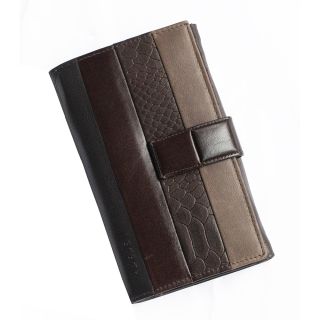 Lecerf Ladies Leather Purse-Wallet - Brown-multi 708-B-Br by Lecerf color Brown