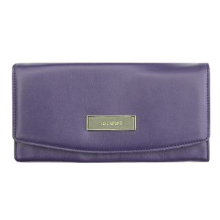 Giudi Ladies Soft Purple and Taupe Italian Large Leather Purse 7212-purple by Giudi color Purple