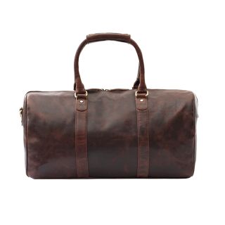 Prime Hide Roma Brown Leather Duffle Bag 7506 by Primehide color Brown