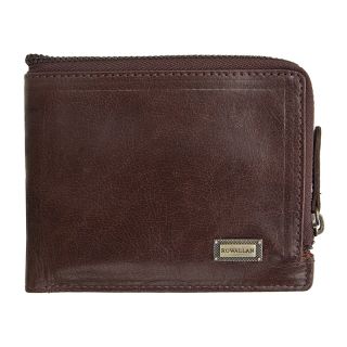 Rowallan Verona Buffalo Leather mens Wallet with Zipped Around Section rowallan-7558 by Rowallan color Brown