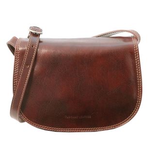 Tuscany Leather Woman's Crossbody Saddle Bag TL9031-main by Tuscany Leather