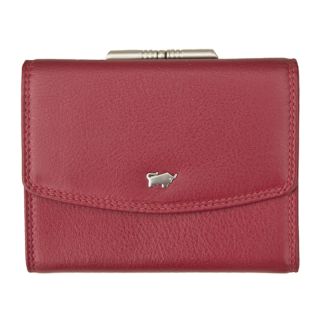 Braun Buffel Golf Ladies Luxury Framed Red Leather Purse BB-92221-red by Braun Buffel color Red