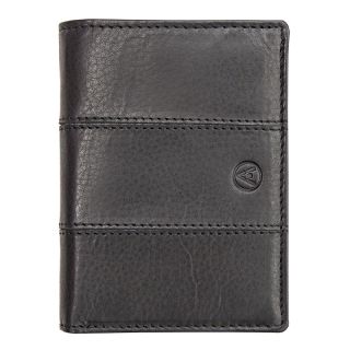 Adapell Mens Slim Black Trifold Leather Wallet - 1103 adapell-1103 by Adapell color Black