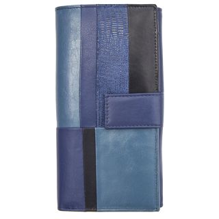 Adapell Ladies Large Blue Multi Colour Purse 3638 ad-3638-blue by Adapell color Blue