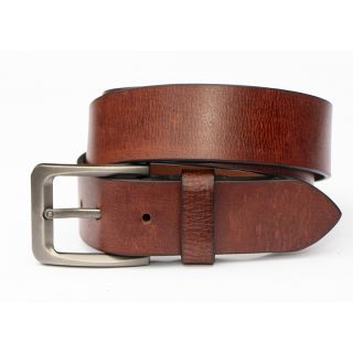 Thick Tan Distressed Leather Belt 220-tan-main by Wombat color Tan