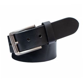 Prime Hide Mens Luxury Black Oiled Leather Belt Belt-10-Black by Primehide