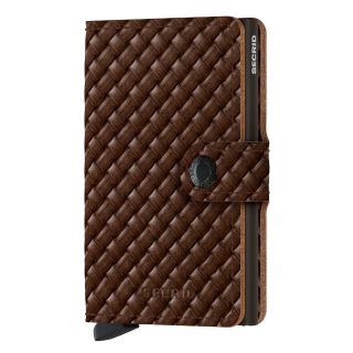 SECRID Mini Wallet Basket Brown RFID Safe MBA-Brown by Secrid color Brown