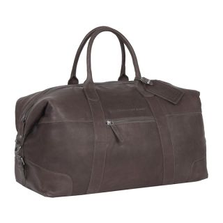 The Chesterfield Brand Portsmouth Large Brown Leather Weekender Bag c20001701 by The Chesterfield Brand color Dark Brown