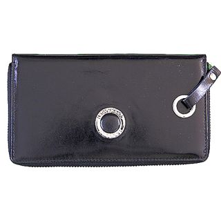 Hansson Ladies Large Zip Around Purse - Black Han-Zip-Black by Hansson color Black