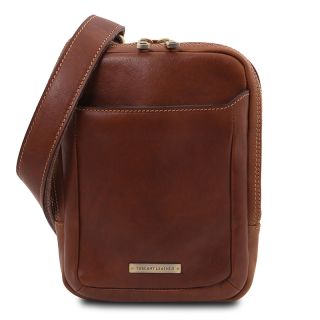 Tuscany Leather Mens Leather Crossbody Bag TL142428 by Tuscany Leather