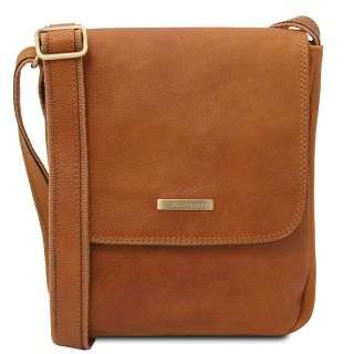 Tuscany Leather Mens Crossbody Bag With Front zip TL141408-main by Tuscany Leather