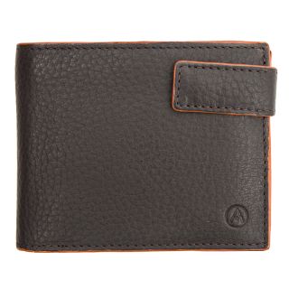 Adapell Mens Luxury Brown Leather Tab Wallet - 1069 ad-1069-br by Adapell color Brown