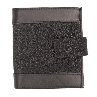 ART93 Mens Genuine Skate Skin Small Designer Wallet art-skate-small by Art93 color Black