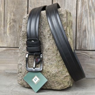 Black Designer Leather Belt from Prime Hide Leather Style 406 PH-406-main by Primehide color Black