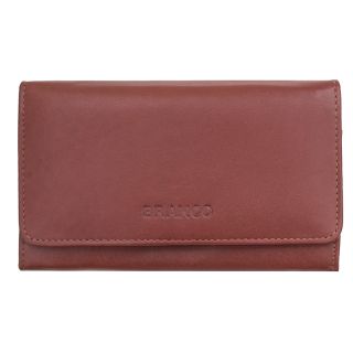 Branco Ladies Luxury Cognac Brown Leather Purse Frame Section br267-brown by Branco color Cognac Brown