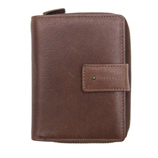 Branco Ladies Luxury Dark Brown Leather Notecase Wallet Purse br35223-db by Branco color Dark Brown