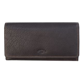 Branco Ladies Luxury Large Dark Brown Leather Purse 22 Credit Card Slots br70416-DB by Branco color Dark Brown