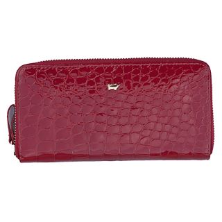 Braun Buffel Ladies Large Zip Around Red Leather Purse bb-40434-red by Braun Buffel color Red