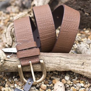 Brown Full Grain Soft Leather Belt Style Earle Earle-br-32 by Ollys color Brown