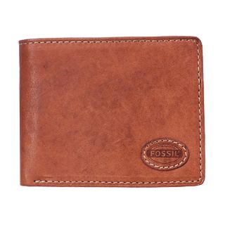 Fossil Harris Passcase wallet - removable pouch section haris-pass by FOSSIL color Brown