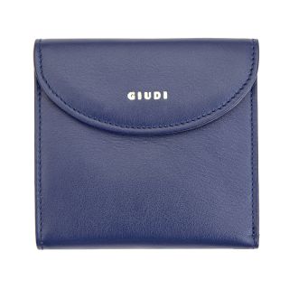 Giudi Ladies Soft Blue and Grey Italian Leather Small Purse - 7027 giudi-7207-blue by Giudi color Blue