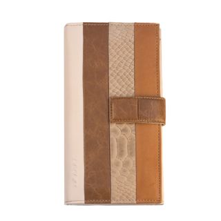 Lecerf Ladies Leather Purse-Wallet - Beige - Brown 709-B-BG by Lecerf color Brown