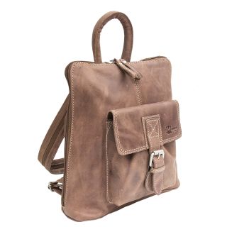 Mogadro Soft Brown Spanish Leather Backpack mogadro-11107 by Morgado Piel color Light brown