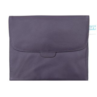 O Sno Colourful Soft Leather iPad bag - iPad case - Purple OSNO-203-PURPLE by O Sno color Purple