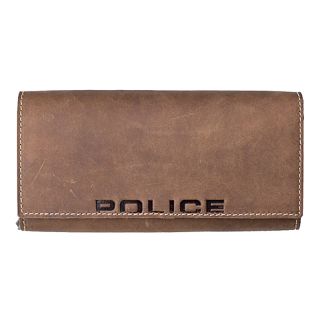 Police Bold Range Soft Brown Leather Ladies Large Purse pw0598 by Police color Brown