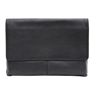 Prime Hide Black Label Soft Black Leather Laptop MacBook Sleeve 1268BLK by Primehide color Black