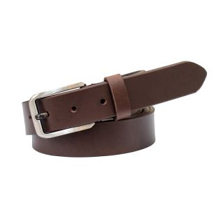 Prime Hide Mens Luxury Brown Oiled Leather Belt Narrow Leather Belt Belt-20-Brown by Primehide color Brown