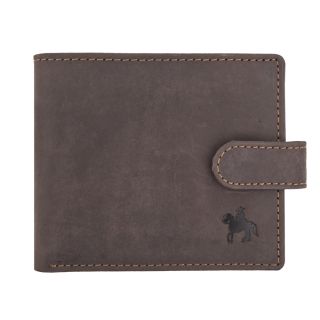 Ranger Mens Rugged Brown Distressed Leather Wallet Rear ID Pouch 4106BR by Primehide color Brown