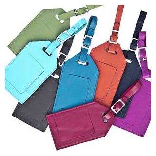 Soft 100% Real Leather Colourful Luggage Tags ph-tags by Primehide